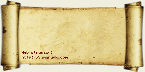 Isidora Jakšić vizit kartica